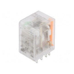 Releu Electromagnetic DPDT 24VDC 10A cu Soclu | Electronic-mag.ro | Componente Electronice