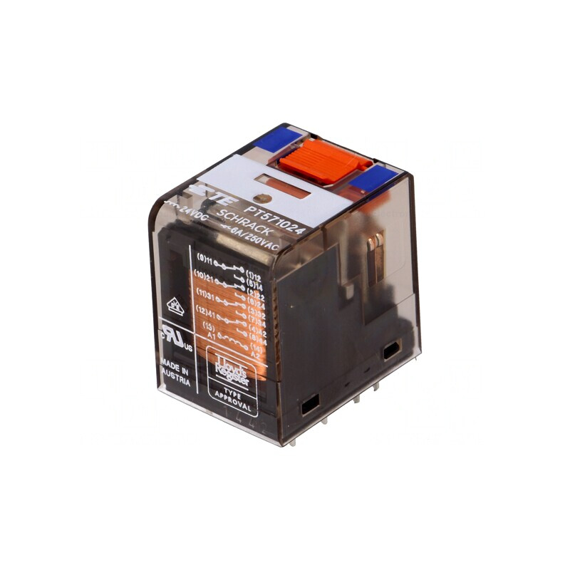 Releu Electromagnetic 4PDT 24VDC 6A | Electronic-mag.ro | Componente Electronice Releu Electromagnetic 4PDT 24VDC 6A | Electronic-mag.ro | Componente Electronice
