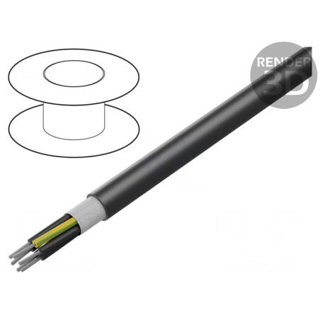 Cablu electric multifilar HELUTHERM 145 6G0,5mm2 negru | Electronic-mag.ro | Componente Electronice