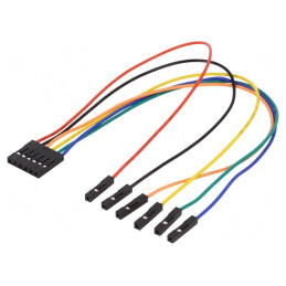 Cablu Conectare 1x6 Soclu Pini Mamă-Mamă | Electronic-mag.ro | Componente Electronice