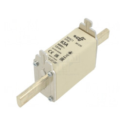 Siguranță ceramică gG 63A 500VAC 250VDC NHC1 | Electronic-mag.ro | Componente Electronice