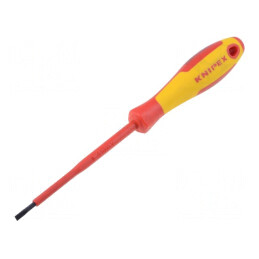 Șurubelniță izolată plată 3,5x0,6mm 100mm 1kVAC | Electronic-mag.ro | Componente Electronice