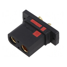 Soclu Alimentare DC Mamă 2-Pin Montare Panou | Electronic-mag.ro | Componente Electronice
