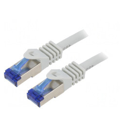 Patch cord S/FTP Cat 6a LSZH Gri 5m | Electronic-mag.ro | Componente Electronice