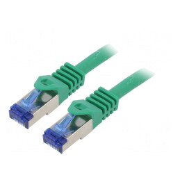 Patch cord S/FTP Cat6a LSZH Verde 5m | Electronic-mag.ro | Componente Electronice