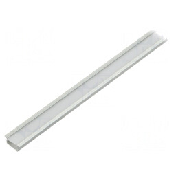 Profil LED Aluminiu Încastrat 1m Lăptoasă Naturală | Electronic-mag.ro | Componente Electronice