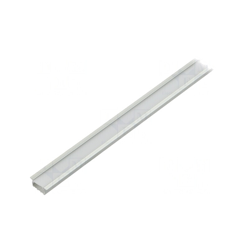 Profil LED Aluminiu Încastrat 1m Lăptoasă Naturală | Electronic-mag.ro | Componente Electronice