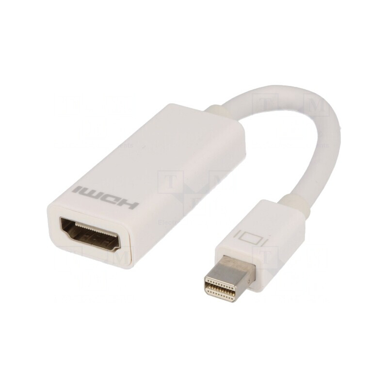 Adaptor Mini DisplayPort la HDMI 0,15m Alb | Electronic-mag.ro | Componente Electronice