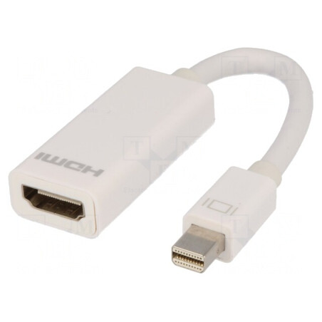 Adaptor Mini DisplayPort la HDMI 0,15m Alb | Electronic-mag.ro | Componente Electronice