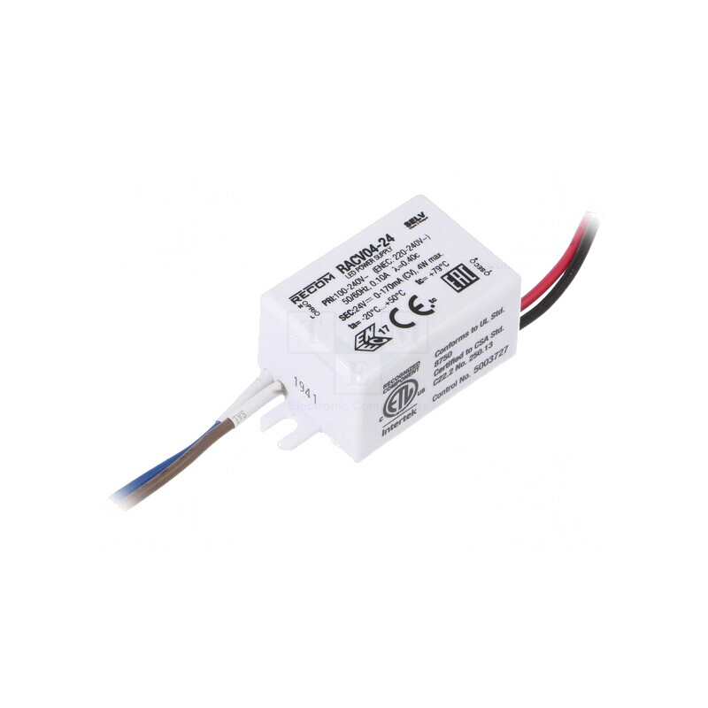 Alimentator LED 4W 24V 170mA IP65 | Electronic-mag.ro | Componente Electronice Alimentator LED 4W 24V 170mA IP65 | Electronic-mag.ro | Componente Electronice