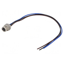 Conector M8 0,2m Mamă 3 Pin Filet Interior | Electronic-mag.ro | Componente Electronice