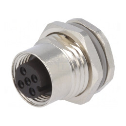 Soclu M12 5 PIN mamă IP67 | Electronic-mag.ro | Componente Electronice
