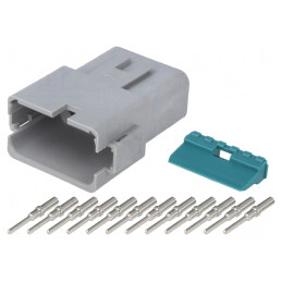 Conector Cablu-Cablu AT Tată Mufă PIN 12 Crimpat | Electronic-mag.ro | Componente Electronice