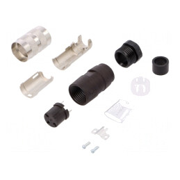 Mufă Conector M16 3-Pin Lipire Drept | Electronic-mag.ro | Componente Electronice