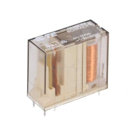 Releu electromagnetic 12VDC 16A 250VAC PCB | Electronic-mag.ro | Componente Electronice