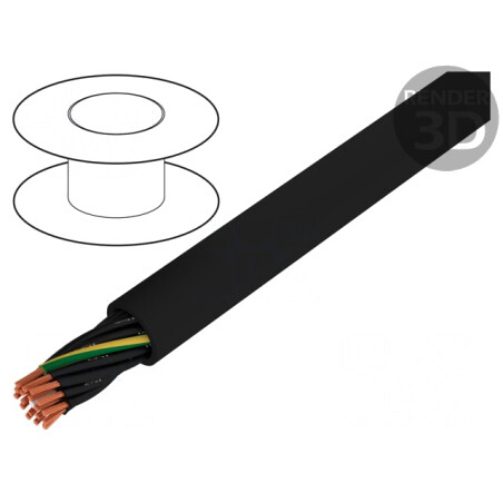 Cablu Electric Neecranat 1mm² Negru 300V/500V | Electronic-mag.ro | Componente Electronice