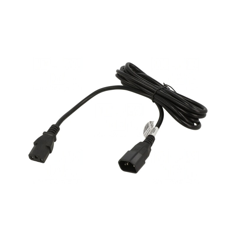 Cablu de Alimentare IEC C13 la IEC C14 3m Negru 10A 250V | Electronic-mag.ro | Componente Electronice Cablu de Alimentare IEC C13 la IEC C14 3m Negru 10A 250V | Electronic-mag.ro | Componente Electronice
