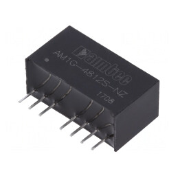 Convertor DC/DC 1W 36-75V la 12V 83mA SIP8 | Electronic-mag.ro | Componente Electronice