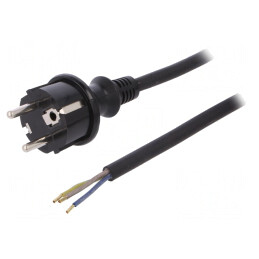 Cablu Electric SCHUKO 3x1mm2 3m | Electronic-mag.ro | Componente Electronice