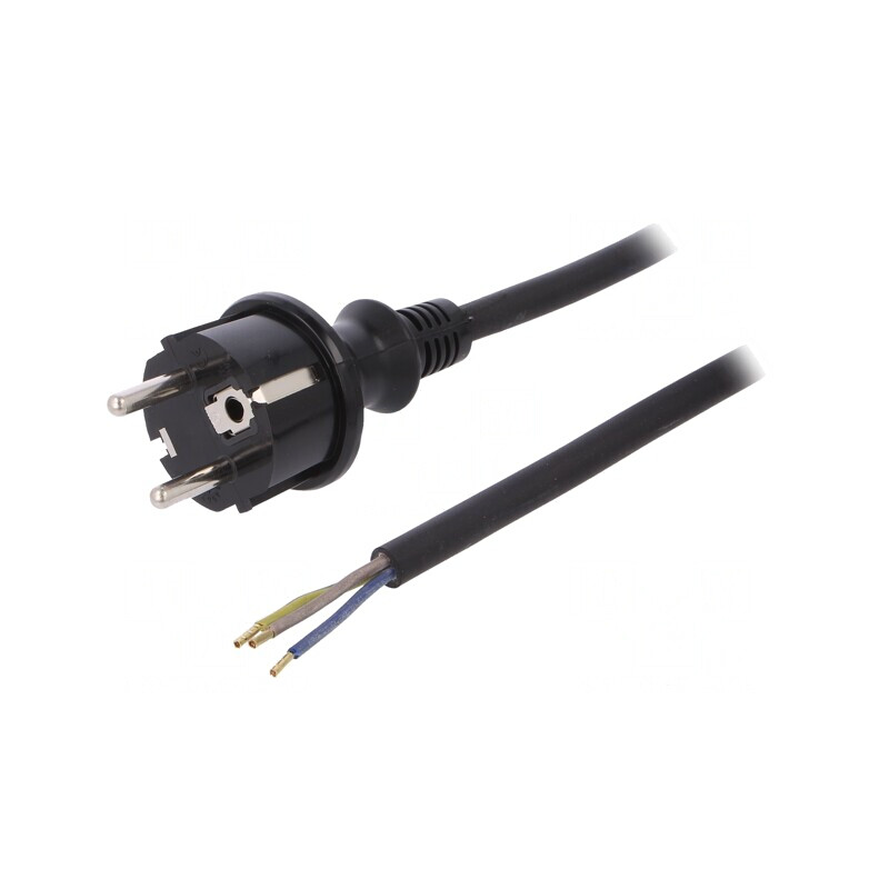 Cablu Electric SCHUKO 3x1mm2 3m | Electronic-mag.ro | Componente Electronice