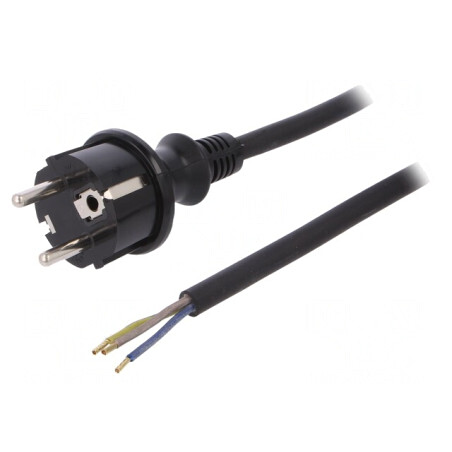 Cablu Electric SCHUKO 3x1mm2 3m | Electronic-mag.ro | Componente Electronice