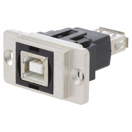 Adaptor USB 2.0 DUALSLIM Aurit 29mm | Electronic-mag.ro | Componente Electronice
