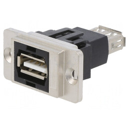 Adaptor USB A Dual Slim Aurit 29mm | Electronic-mag.ro | Componente Electronice