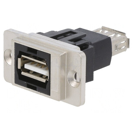 Adaptor USB A Dual Slim Aurit 29mm | Electronic-mag.ro | Componente Electronice