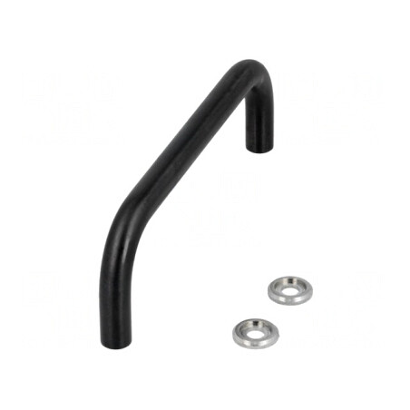 Manetă oţel neagră 43mm Fixare şurub M5 | Electronic-mag.ro | Componente Electronice