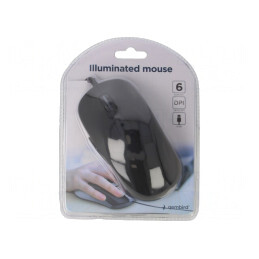 Mouse optic USB cu cablu 1,8m - Negru, Diverse Culori | Electronic-mag.ro | Componente Electronice