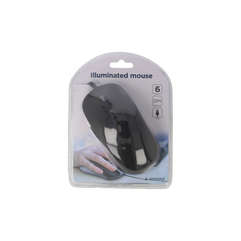 Mouse optic USB cu cablu 1,8m - Negru, Diverse Culori | Electronic-mag.ro | Componente Electronice