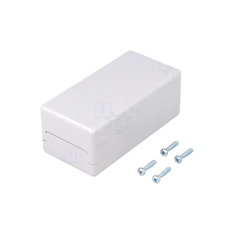 Carcasă Universală Polistiren Gri IP40 50x100x40mm | Electronic-mag.ro | Componente Electronice