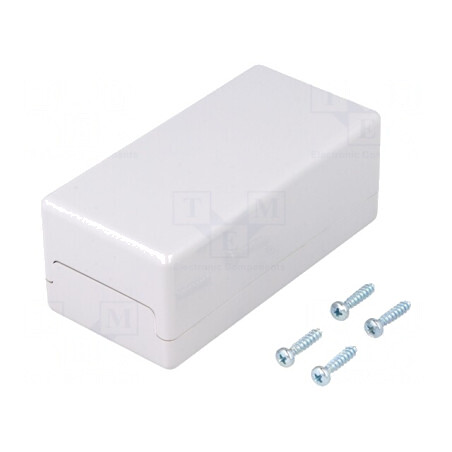 Carcasă Universală Polistiren Gri IP40 50x100x40mm | Electronic-mag.ro | Componente Electronice
