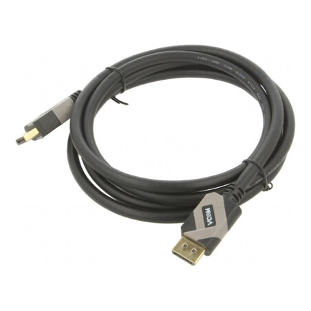 Cablu DisplayPort 1.4 HDCP 2.2 2m Negru | Electronic-mag.ro | Componente Electronice
