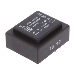 Transformator încapsulat 0,7VA 230V 9V PCB | Electronic-mag.ro | Componente Electronice