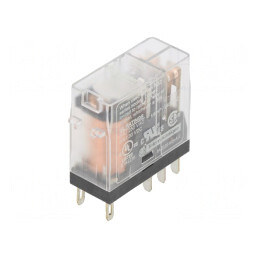 Releu Electromagnetic DPDT 24VAC 5A cu Soclu | Electronic-mag.ro | Componente Electronice