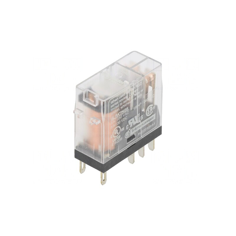 Releu Electromagnetic DPDT 24VAC 5A cu Soclu | Electronic-mag.ro | Componente Electronice