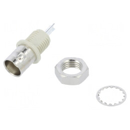 Soclu BNC mamă 50Ω argintat -40÷85°C | Electronic-mag.ro | Componente Electronice