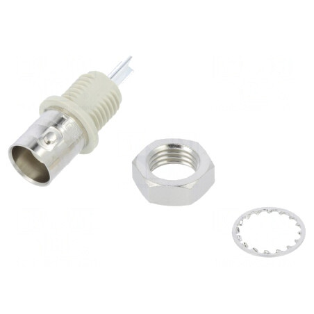 Soclu BNC mamă 50Ω argintat -40÷85°C | Electronic-mag.ro | Componente Electronice