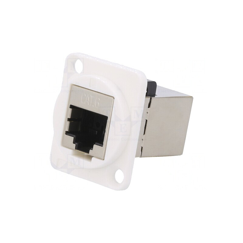 Adaptor FT Cat 6 Ecranat 8p8c 19x24mm Plastic | Electronic-mag.ro | Componente Electronice Adaptor FT Cat 6 Ecranat 8p8c 19x24mm Plastic | Electronic-mag.ro | Componente Electronice