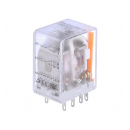 Releu Electromagnetic DPDT 230VAC 10A | Electronic-mag.ro | Componente Electronice