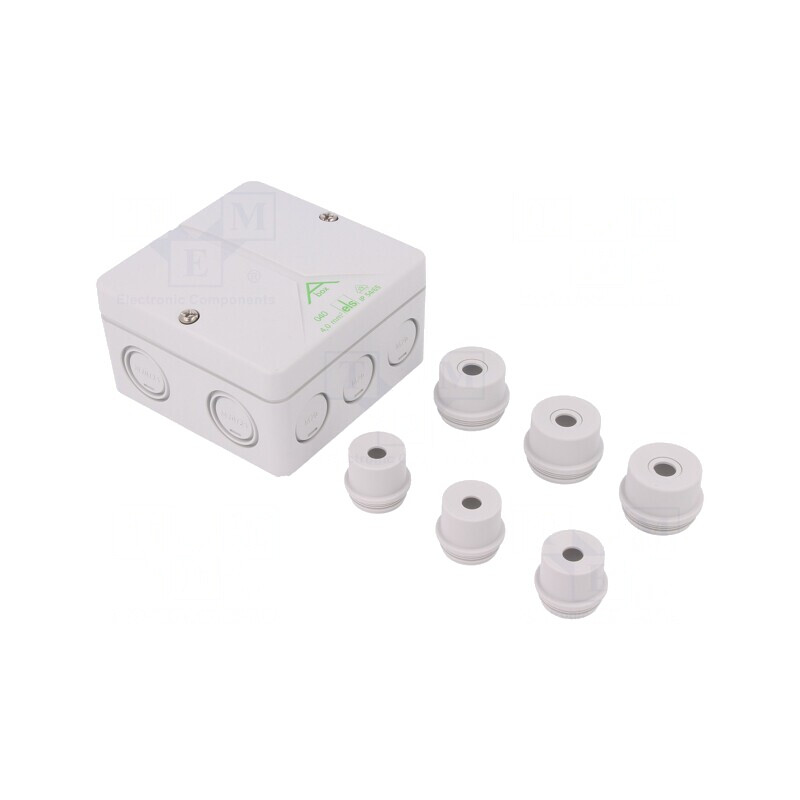 Cutie de conexiuni polistiren 94x94x56mm | Electronic-mag.ro | Componente Electronice