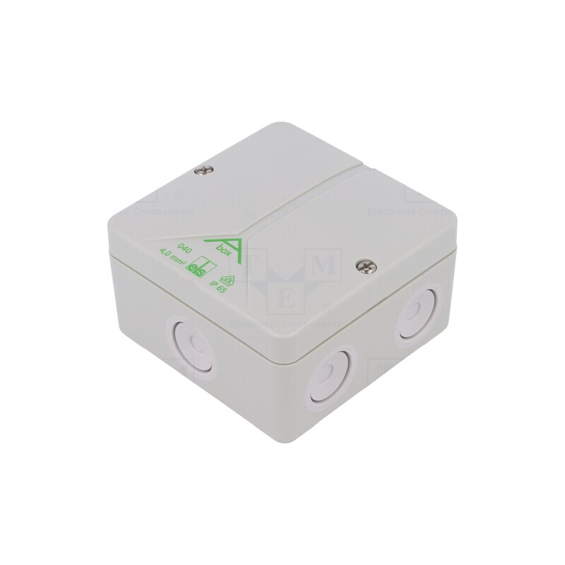 Carcasă cutie conexiuni 93x93x55mm polistiren | Electronic-mag.ro | Componente Electronice