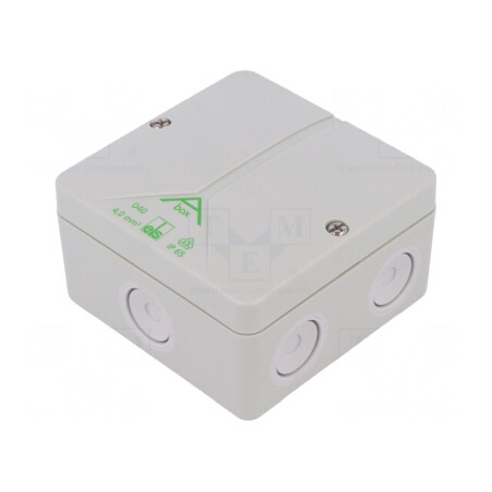 Carcasă cutie conexiuni 93x93x55mm polistiren | Electronic-mag.ro | Componente Electronice
