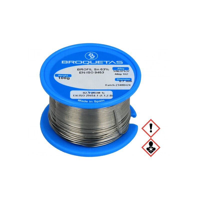 Sârmă de lipit 0,7mm 100g cu plumb 183°C | Electronic-mag.ro | Componente Electronice Sârmă de lipit 0,7mm 100g cu plumb 183°C | Electronic-mag.ro | Componente Electronice