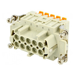 Conector HDC Contact Mamă 10P 16A | Electronic-mag.ro | Componente Electronice