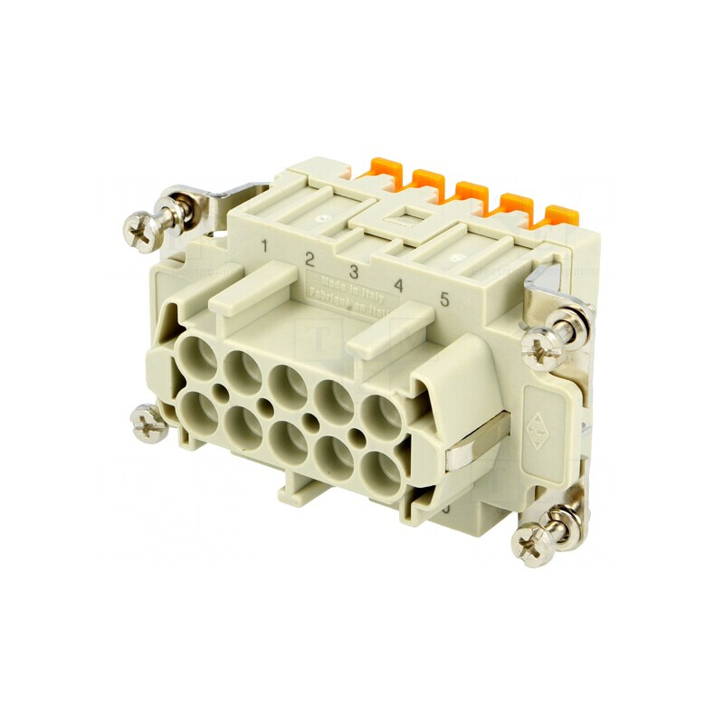 Conector HDC Contact Mamă 10P 16A | Electronic-mag.ro | Componente Electronice