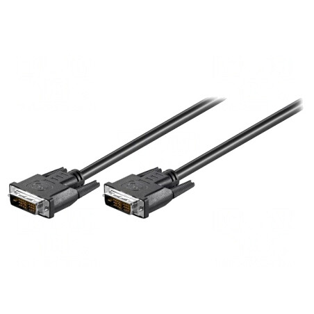 Cablu DVI-D 2m Negru | Electronic-mag.ro | Componente Electronice