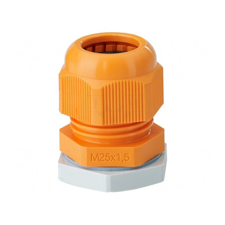 Garnitură Etanșare Poliamidă M25 Portocalie IP66 | Electronic-mag.ro | Componente Electronice