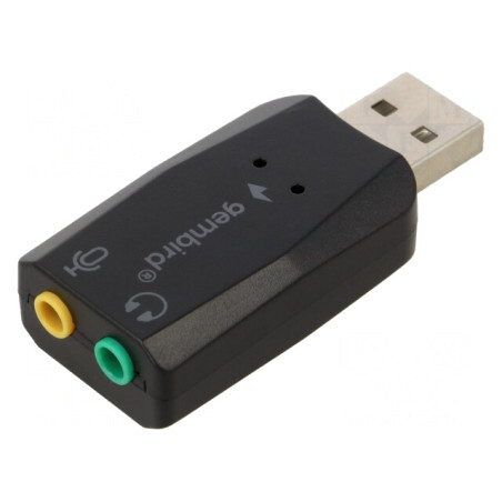 Card Audio USB 2.0 PnP Negru pentru PC | Electronic-mag.ro | Componente Electronice
